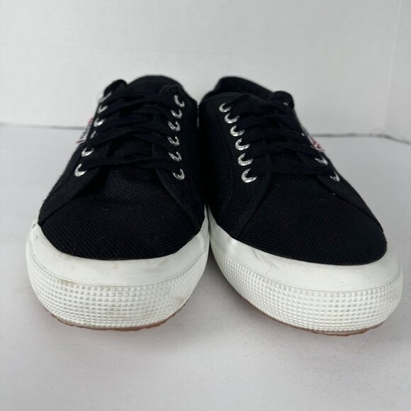 Superga Cotu Classic Sneakers Women’s US 10  Black Canvas Casual Shoes - Picture 6 of 11